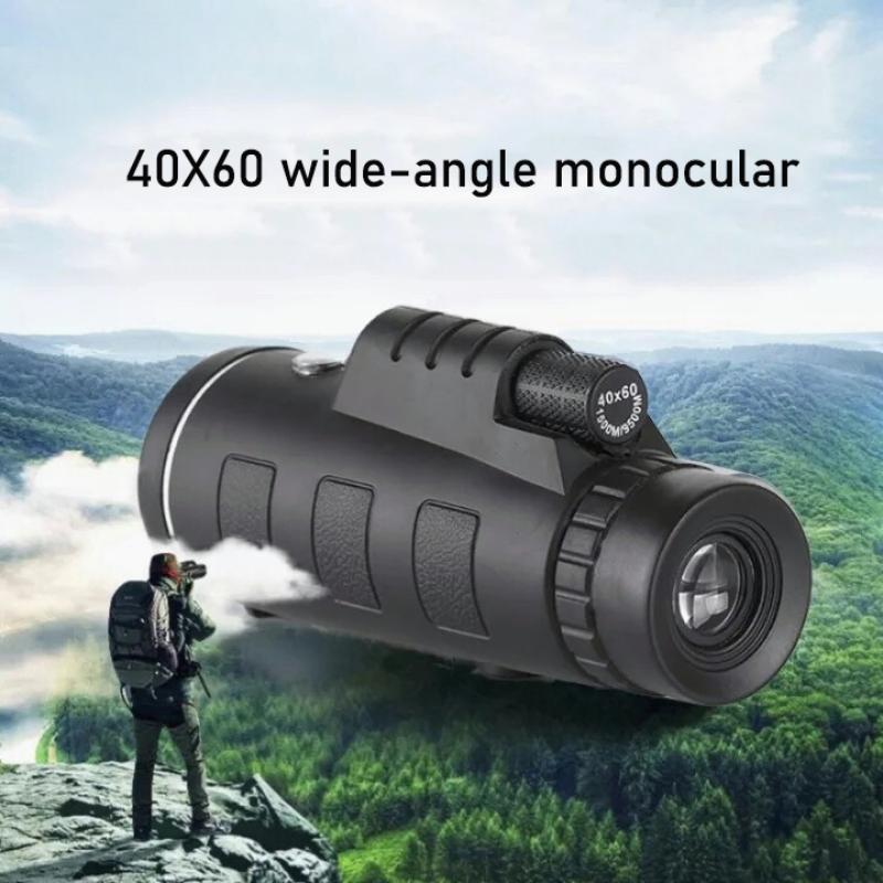 Outdoor Adventure Images - Telescópio Monocular Portátil 40x60 com Alcance