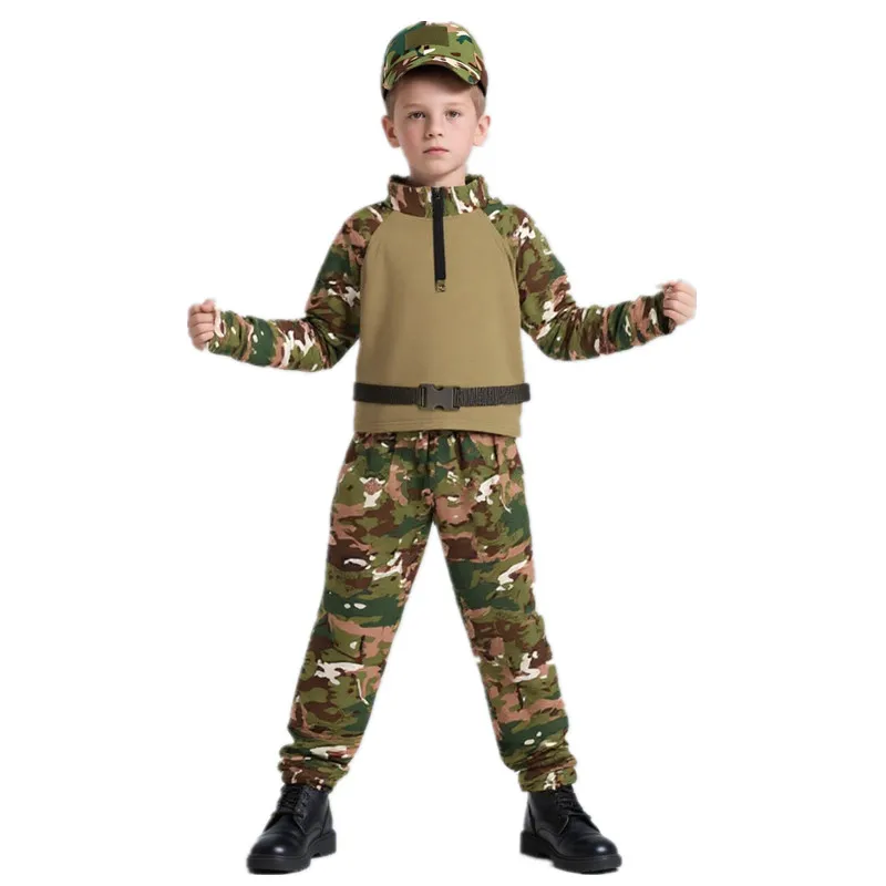 Outdoor Adventure Outfit - Crianças adultos camuflagem sapo outfit verão