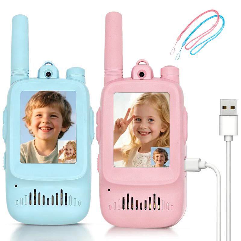 Outdoor Adventure With Kids - 2 Walkie Talkies Infantis Recarregáveis para