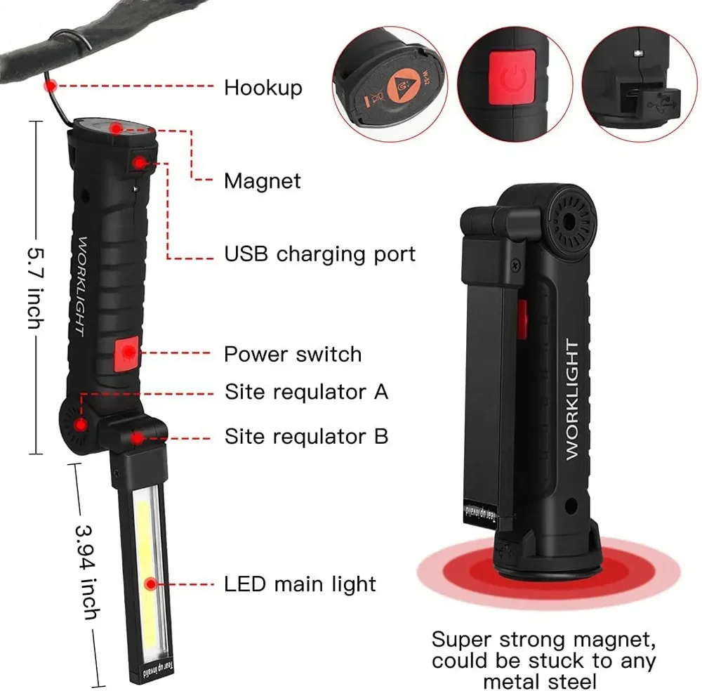 Lanterna led cob portátil usb  - Outdoor Adventures avaliação e preço
