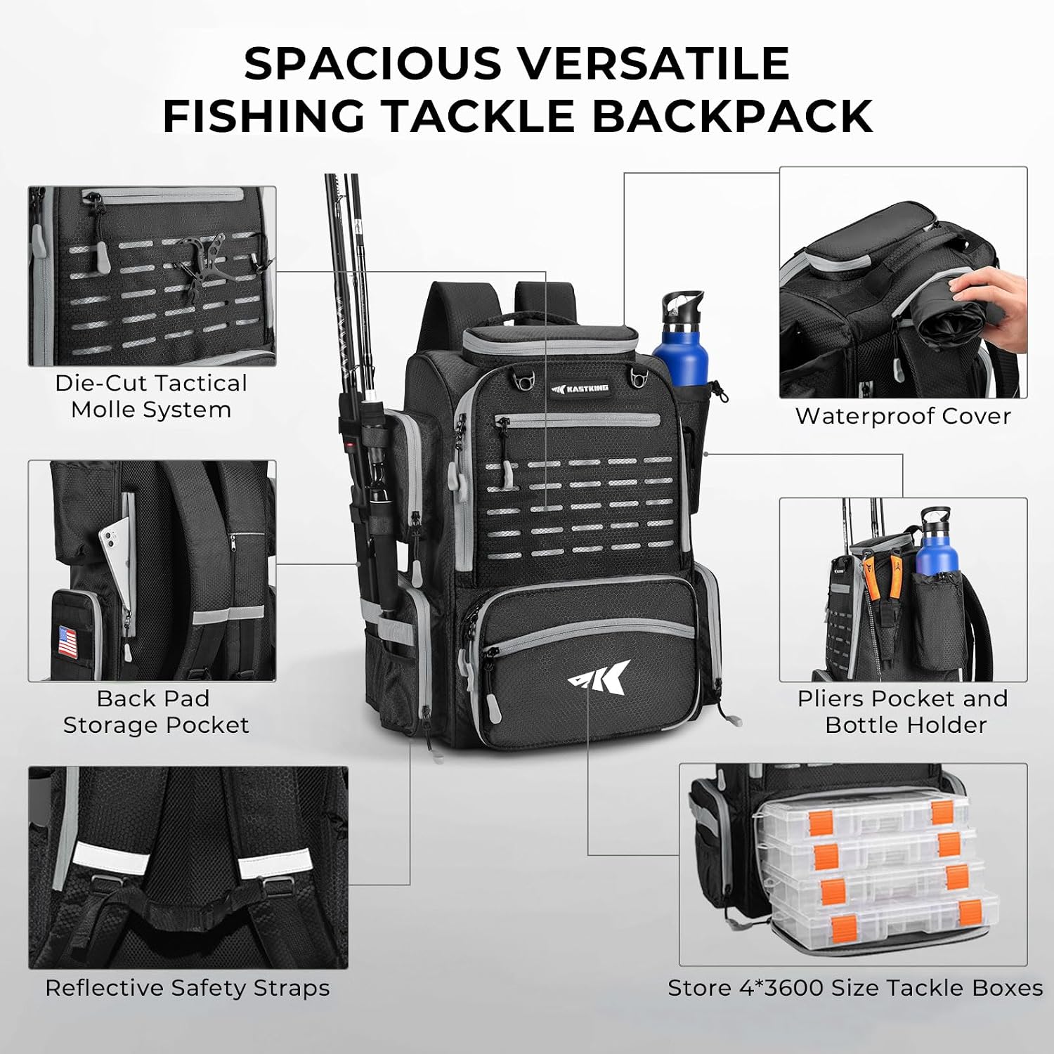 Mochila de Pesca Impermeável c - Outdoor Adventure Images avaliação e preço