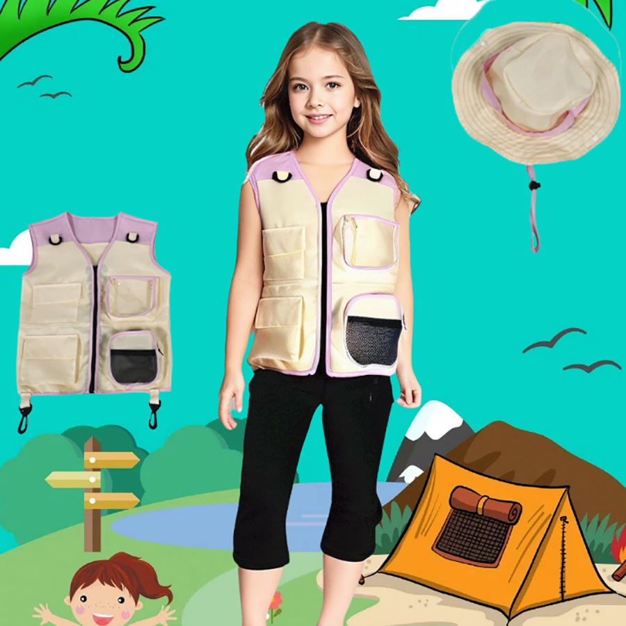 Traje de colete e chapéu explo - Outdoor Adventure Outfit avaliação e preço