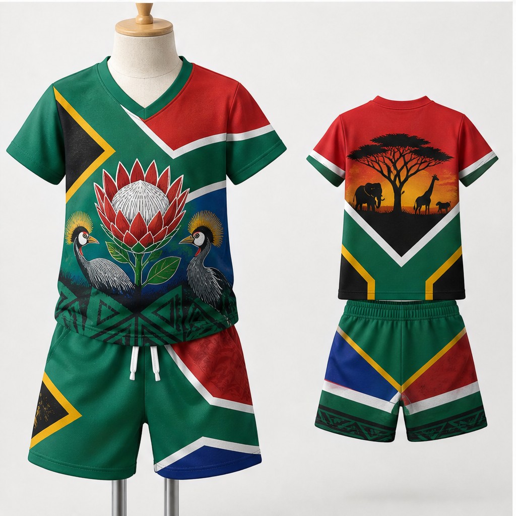 Camiseta infantil Sul-Africana - Outdoor Adventure Outfit avaliação e preço