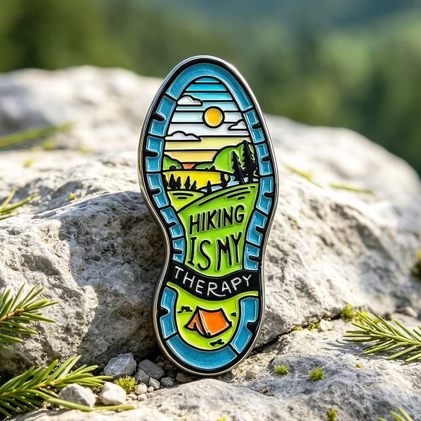 Pin de Esmalte 'A Caminhada é  - Outdoor Adventure Therapy avaliação e preço